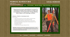 Desktop Screenshot of ferris-surveying.com