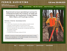 Tablet Screenshot of ferris-surveying.com